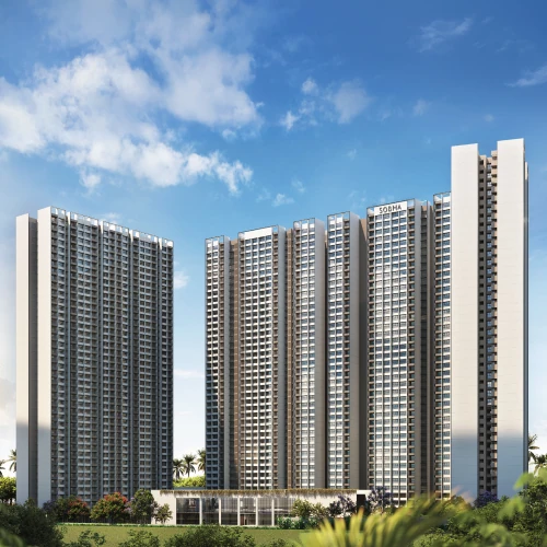SOBHA Town Park multiple towers daylight architectural view luxury apartments